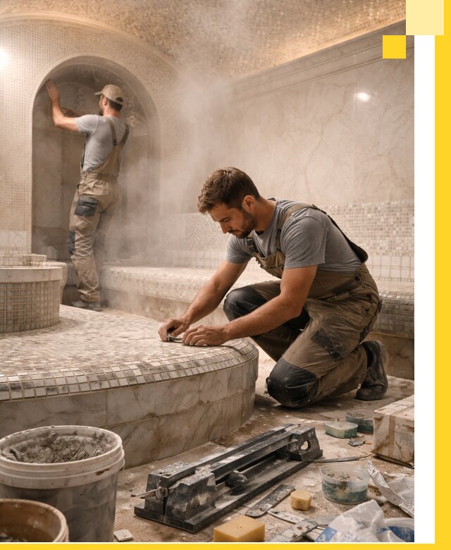 Профессиональный дизайн хамама и SPA под ключ в Лянторе