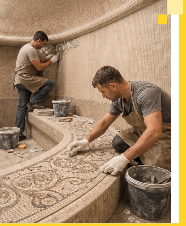 Плитка для хамама в Лянторе, укладка, подбор и поставка