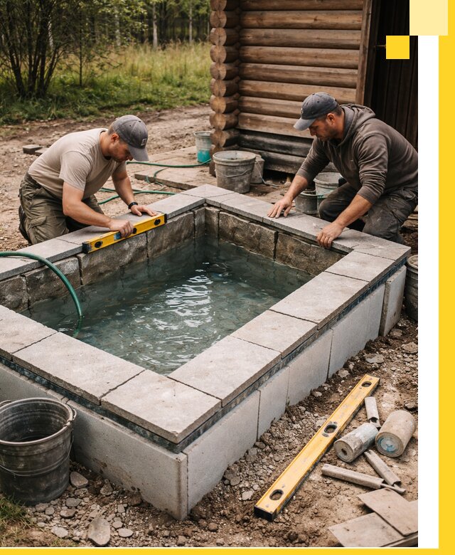 Изготовление и установка холодных купелей под ключ в Лянторе